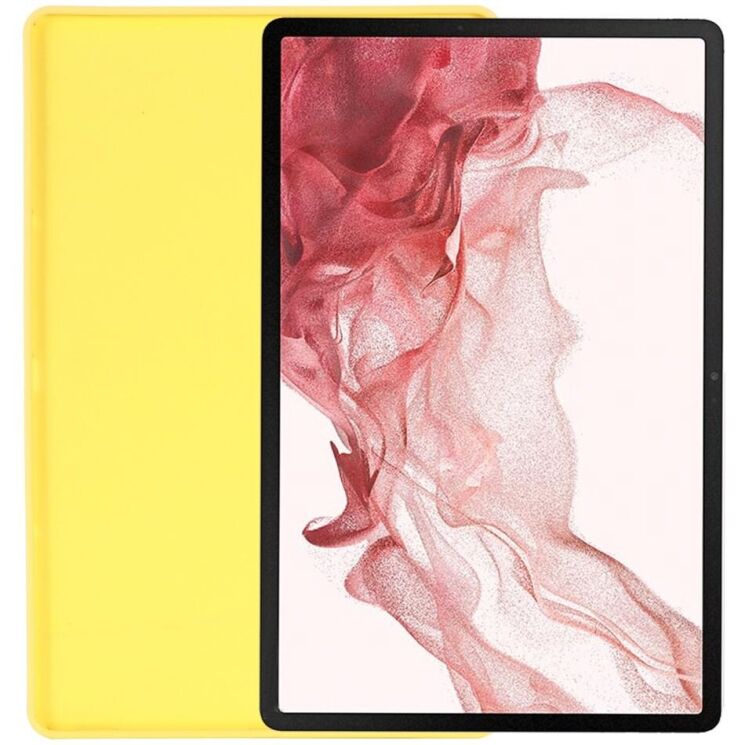 Защитный чехол Deexe Silicone Shell для Samsung Galaxy Tab S10 Plus - Yellow: фото 4 из 8