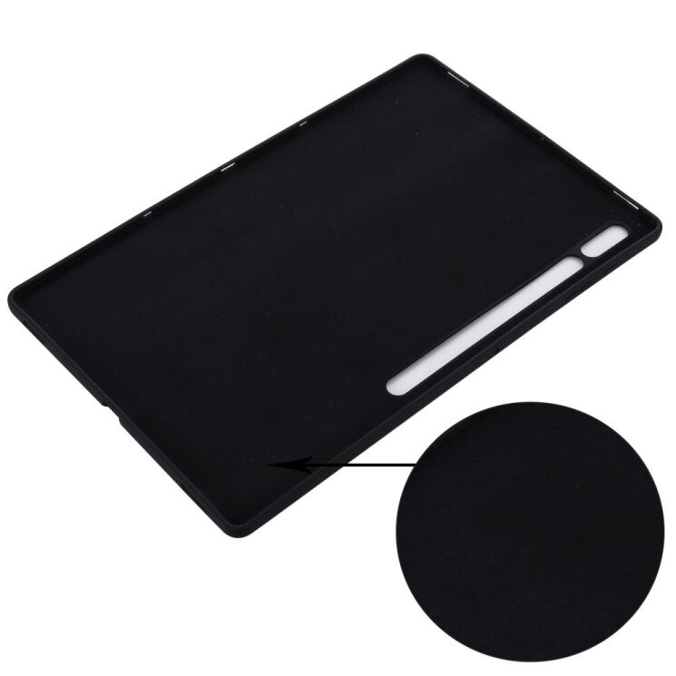 Защитный чехол Deexe Silicone Shell для Samsung Galaxy Tab S8 Ultra (T900/906) - Black: фото 6 из 12