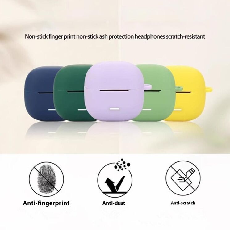 Захисний чохол Deexe Silicone Sleeve для Xiaomi Redmi Buds 6 Lite - Red: фото 7 з 10