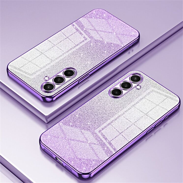 Защитный чехол Deexe Sparkles Cover для Samsung Galaxy S26 Plus - Purple: фото 2 из 7