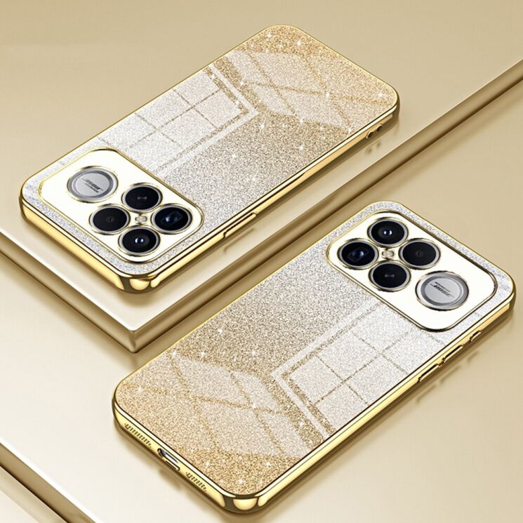 Защитный чехол Deexe Sparkles Cover для Xiaomi Poco F8 Ultra - Gold: фото 2 из 7