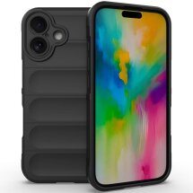 Силиконовый (TPU) чехол Deexe Terra Case для iPhone 16 - Black: фото 1 из 7