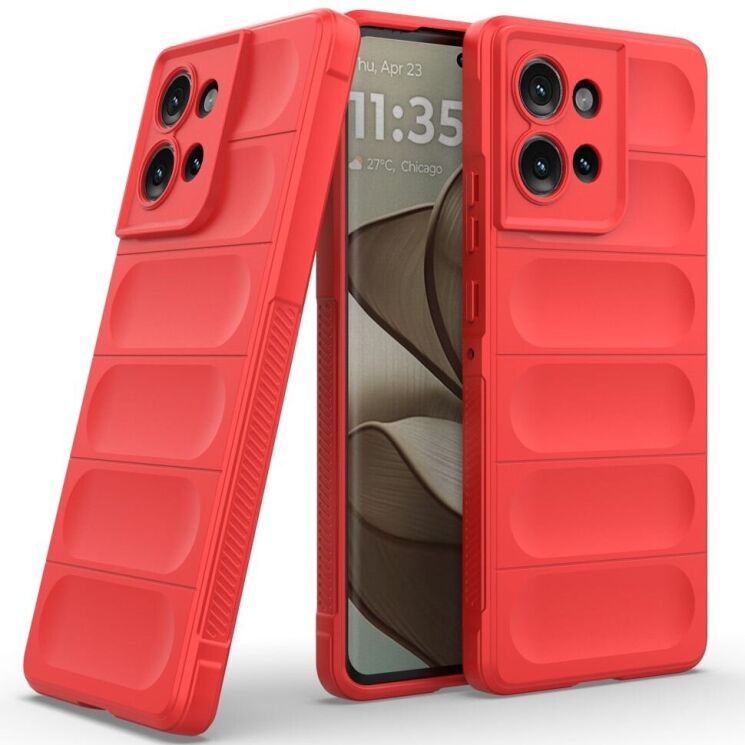 Защитный чехол Deexe Terra Case для Motorola Edge 50 - Red: фото 2 из 9