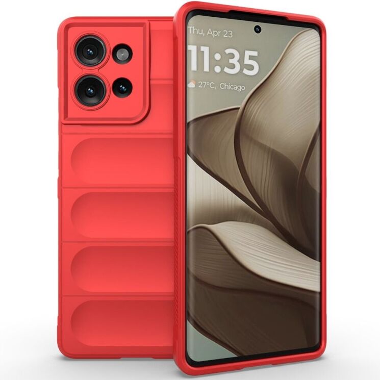 Защитный чехол Deexe Terra Case для Motorola Edge 50 - Red: фото 1 из 9