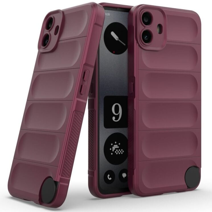 Защитный чехол Deexe Terra Case для Nothing CMF Phone 1 - Wine Red: фото 2 из 7