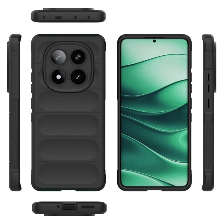 Захисний чохол Deexe Terra Case для Xiaomi Redmi Note 14 Pro 5G - Black: фото 5 з 6