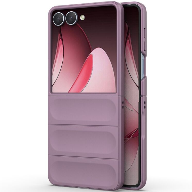 Защитный чехол Deexe Terra Case (FF) для Samsung Galaxy Flip 7 - Light Purple: фото 2 из 7