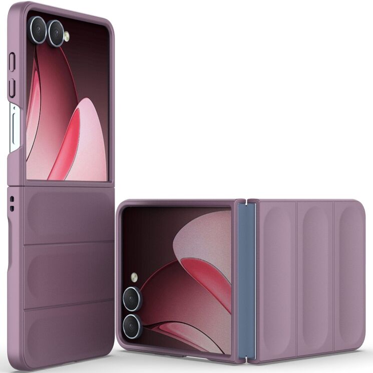 Защитный чехол Deexe Terra Case (FF) для Samsung Galaxy Flip 7 - Light Purple: фото 4 из 7