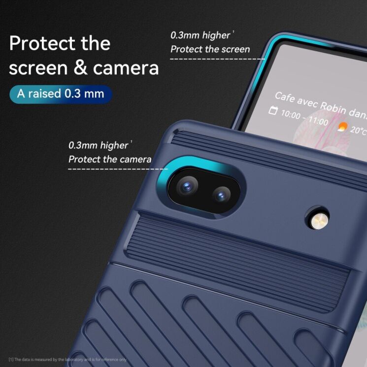 Захисний чохол Deexe Thunder Series для Google Pixel 6a - Black: фото 4 з 8