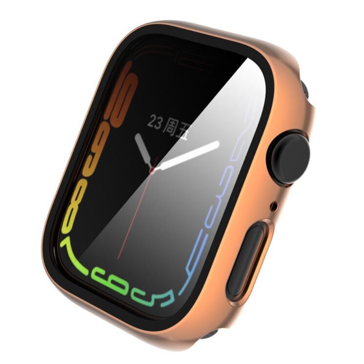 Захисний чохол Deexe Watch Case для Apple Watch 41 mm (7 / 8 / 9 Series) - Rose Gold: фото 3 з 7