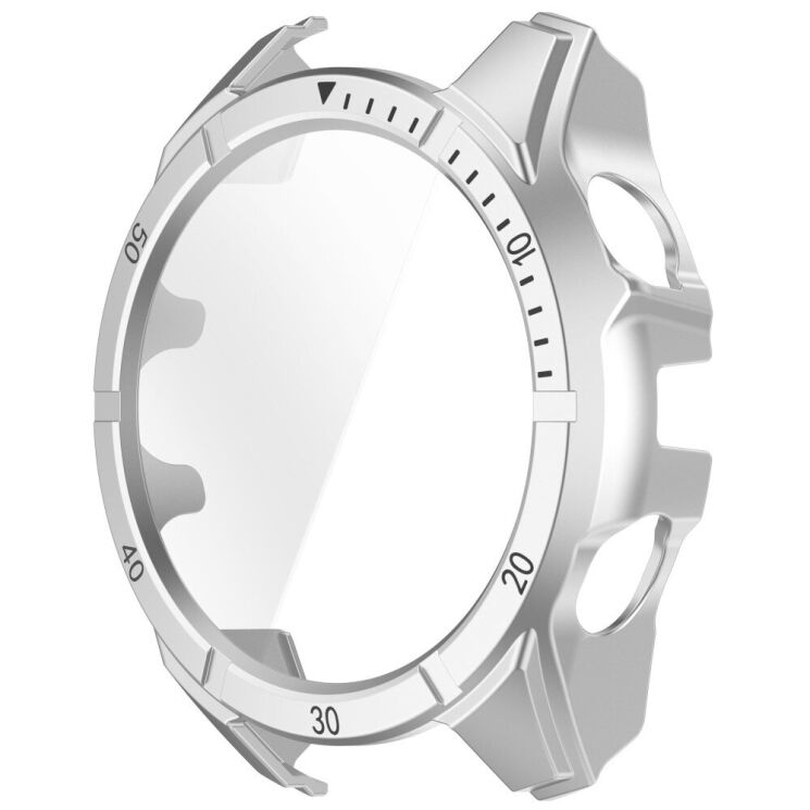 Защитный чехол Deexe Watch Case для Garmin Fenix 8 (47mm) - Black / Silver: фото 2 из 7