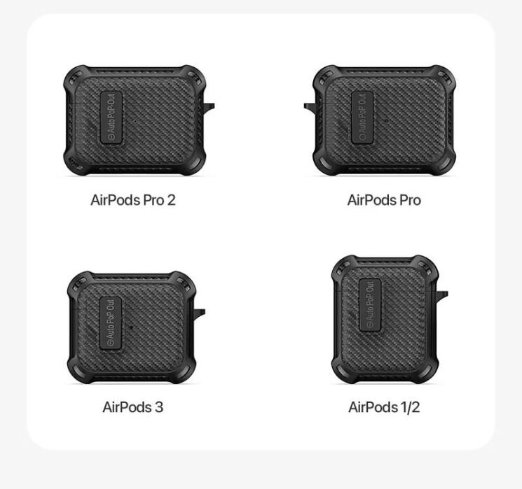 Защитный чехол DUX DUCIS PECI Series для Apple AirPods Pro 2 - Red: фото 18 из 19