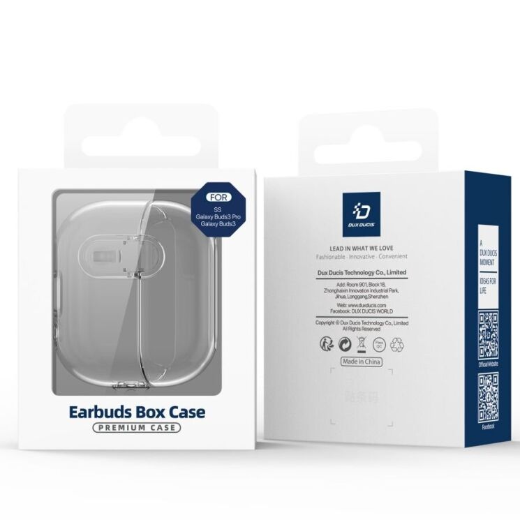 Защитный чехол Dux Ducis Seci Series для Samsung Galaxy Buds 3 / Buds 3 Pro - Grey: фото 11 из 11