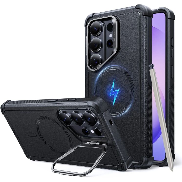 Защитный чехол ESR Cyber Tough Magnetic Case для Samsung Galaxy S26 Ultra (S948) - Black: фото 1 из 7