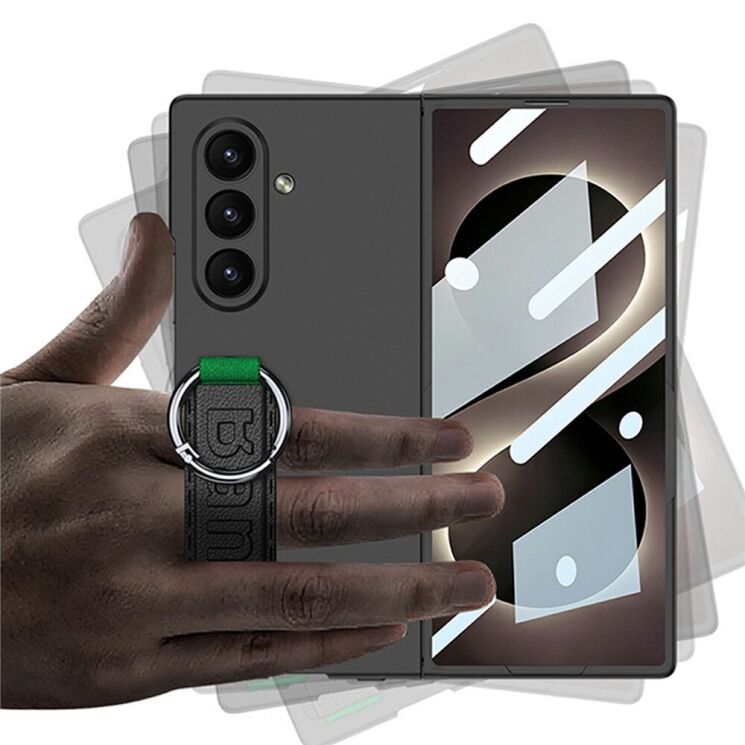 Защитный чехол GKK Band Strap для Samsung Galaxy Fold 8 Ultra - Black: фото 3 из 8