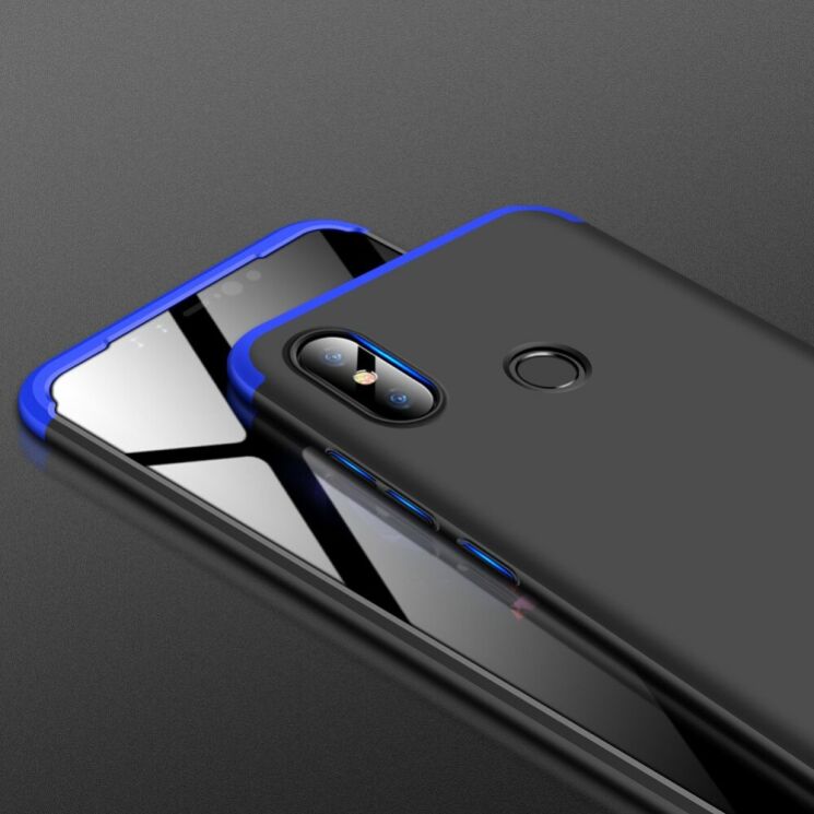 Защитный чехол GKK Double Dip Case для Xiaomi Mi 8 - Black / Blue (139861BL) Защитный чехол GKK Double Dip Case для Xiaomi Mi 8 - Black / Blue: фото 6 из 14