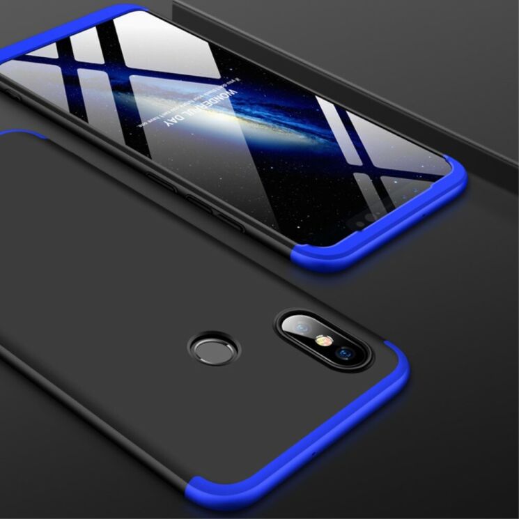 Защитный чехол GKK Double Dip Case для Xiaomi Mi 8 - Black / Blue (139861BL) Защитный чехол GKK Double Dip Case для Xiaomi Mi 8 - Black / Blue: фото 7 из 14