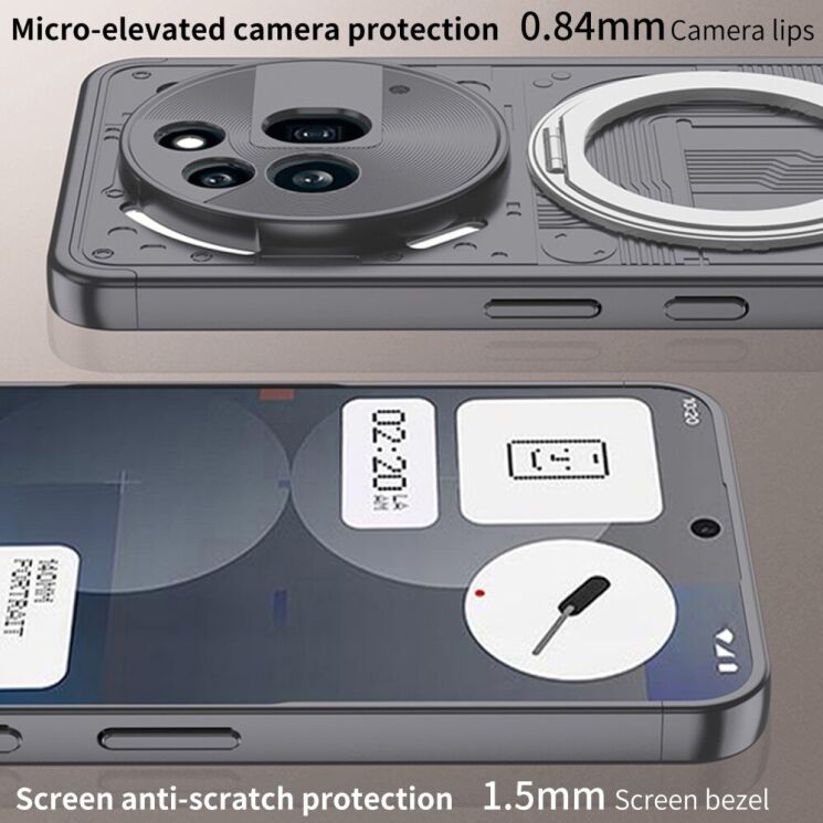 Защитный чехол GKK Double Dip Case Magnetic для Nothing Phone (3a) Pro - Black: фото 8 из 9