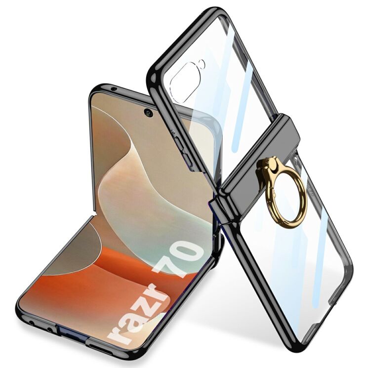 Захисний чохол GKK Hinge Ring для Motorola Razr 70 - Black (455228B) Захисний чохол GKK Hinge Ring для Motorola Razr 70 - Black: фото 1 з 8