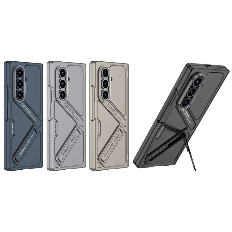 Захисний чохол GKK Kickstand Shield для Samsung Galaxy Fold 7 - Green: фото 9 з 11