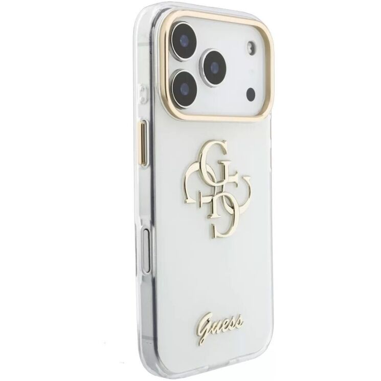 Защитный чехол Guess IML 4G Script Metal для iPhone 18 Pro Max / 17 Pro Max (GUHCP18X5HC4MLSH) - White (423961W) Защитный чехол Guess IML 4G Script Metal для iPhone 18 Pro Max / 17 Pro Max (GUHCP18X5HC4MLSH) - White: фото 3 из 7