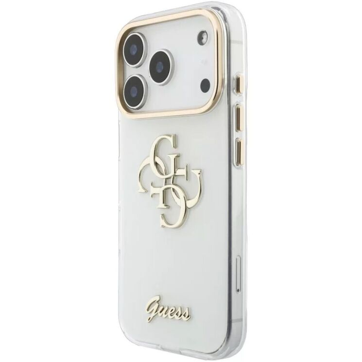Защитный чехол Guess IML 4G Script Metal для iPhone 18 Pro Max / 17 Pro Max (GUHCP18X5HC4MLSH) - White (423961W) Защитный чехол Guess IML 4G Script Metal для iPhone 18 Pro Max / 17 Pro Max (GUHCP18X5HC4MLSH) - White: фото 4 из 7