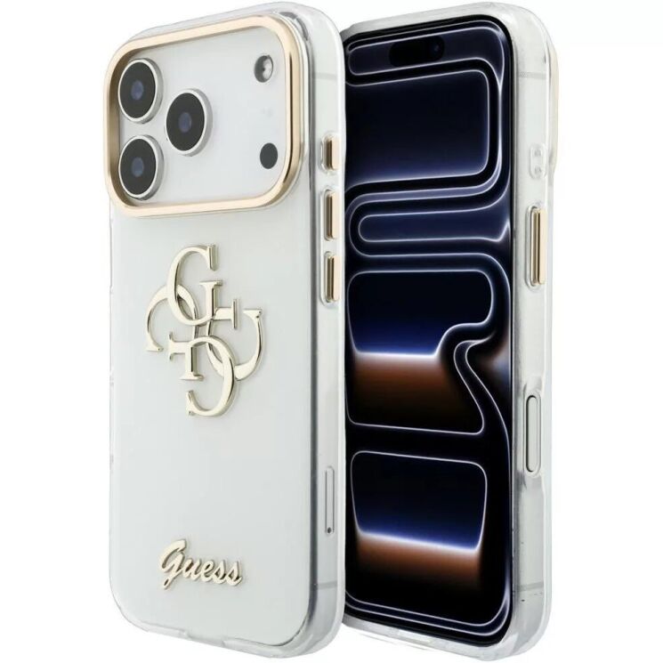 Защитный чехол Guess IML 4G Script Metal для iPhone 18 Pro Max / 17 Pro Max (GUHCP18X5HC4MLSH) - White (423961W) Защитный чехол Guess IML 4G Script Metal для iPhone 18 Pro Max / 17 Pro Max (GUHCP18X5HC4MLSH) - White: фото 1 из 7