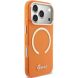 Защитный чехол Guess IML Script Metal MagSafe для iPhone 17 Pro (GUHMP17L5HTCSMSO) - Orange (403263O). Фото 4 из 9