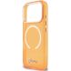 Защитный чехол Guess IML Script Metal MagSafe для iPhone 17 Pro (GUHMP17L5HTCSMSO) - Orange (403263O). Фото 6 из 9