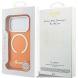 Защитный чехол Guess IML Script Metal MagSafe для iPhone 17 Pro (GUHMP17L5HTCSMSO) - Orange (403263O). Фото 8 из 9