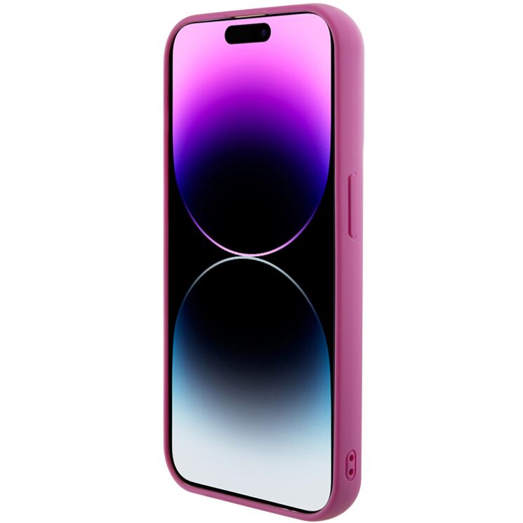Защитный чехол Guess Sequin Script Metal для Apple iPhone 15 Pro (GUHCP15LPSFDGSF) - Magenta: фото 5 из 8
