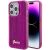 Защитный чехол Guess Sequin Script Metal для Apple iPhone 15 Pro (GUHCP15LPSFDGSF) - Magenta: фото 1 из 8