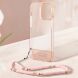 Защитный чехол Guess Translucent Pearl Strap для Apple iPhone 14 Pro Max (GUHCP14XHGCOHP) - Pink (306855P). Фото 7 из 8