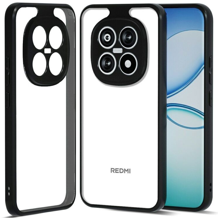 Захисний чохол IBMRS Military для Xiaomi Redmi Note 15 Pro - Transparent Black: фото 1 з 8