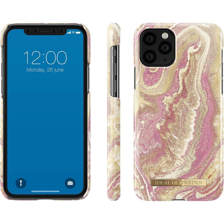 Защитный чехол iDeal Of Sweden Printed Case для Apple iPhone 11 Pro - Golden Blush Marble: фото 2 из 3