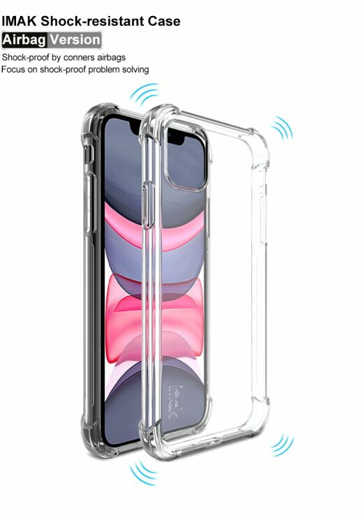 Защитный чехол IMAK Airbag MAX Case для Apple iPhone 11 - Transparent: фото 5 из 12