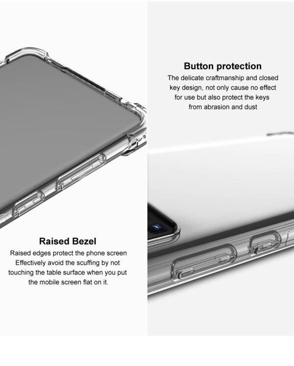 Защитный чехол IMAK Airbag MAX Case для Xiaomi Poco F3 / Redmi K40 / Redmi K40 Pro / Mi 11i - Transparent: фото 10 из 14