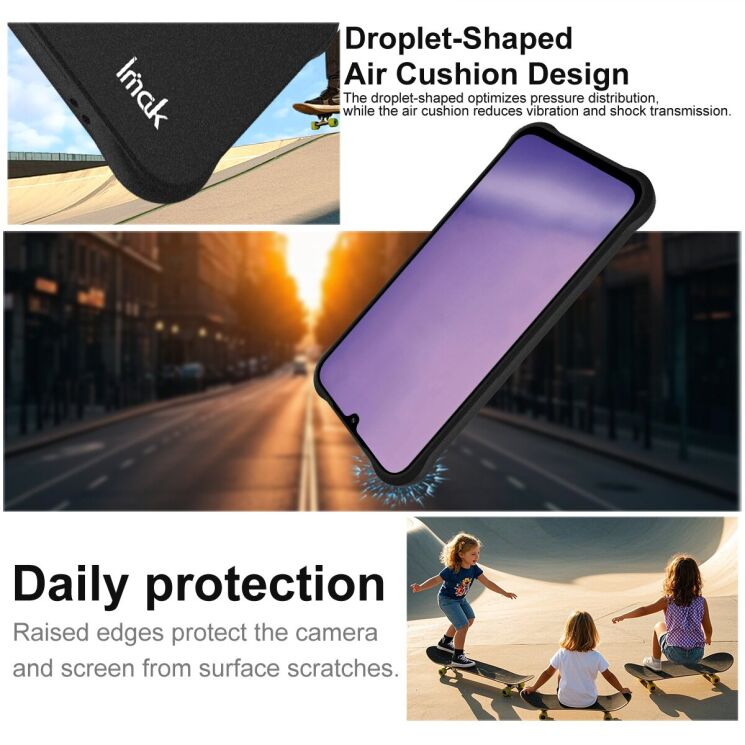 Захисний чохол IMAK Airbag MAX Case для Xiaomi Redmi 15C - Matte Black: фото 4 з 9
