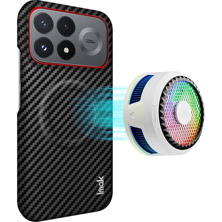 Захисний чохол IMAK Carbon Guard with MagSafe для Xiaomi Poco F9 Pro - Carbon Fiber: фото 2 з 9