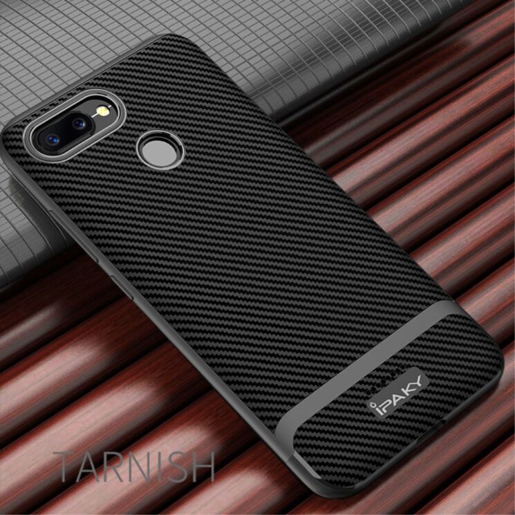 Захисний чохол IPAKY Carbon Fiber для Xiaomi Redmi 6 - Black: фото 2 з 11