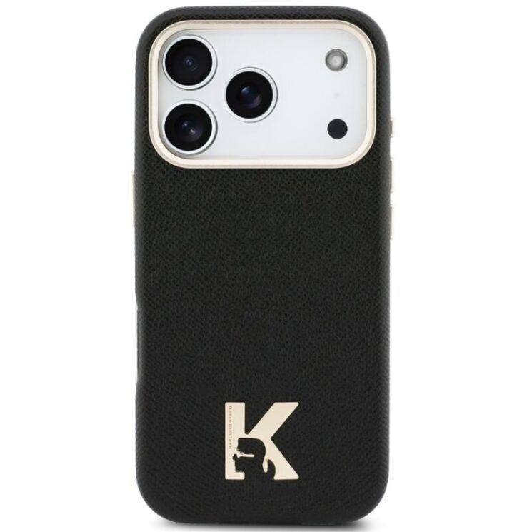 Захисний чохол Karl Lagerfeld Karl Head Logo MagSafe для iPhone 17 Pro (KLHMP17L5PGFKHGK) - Black: фото 3 з 8