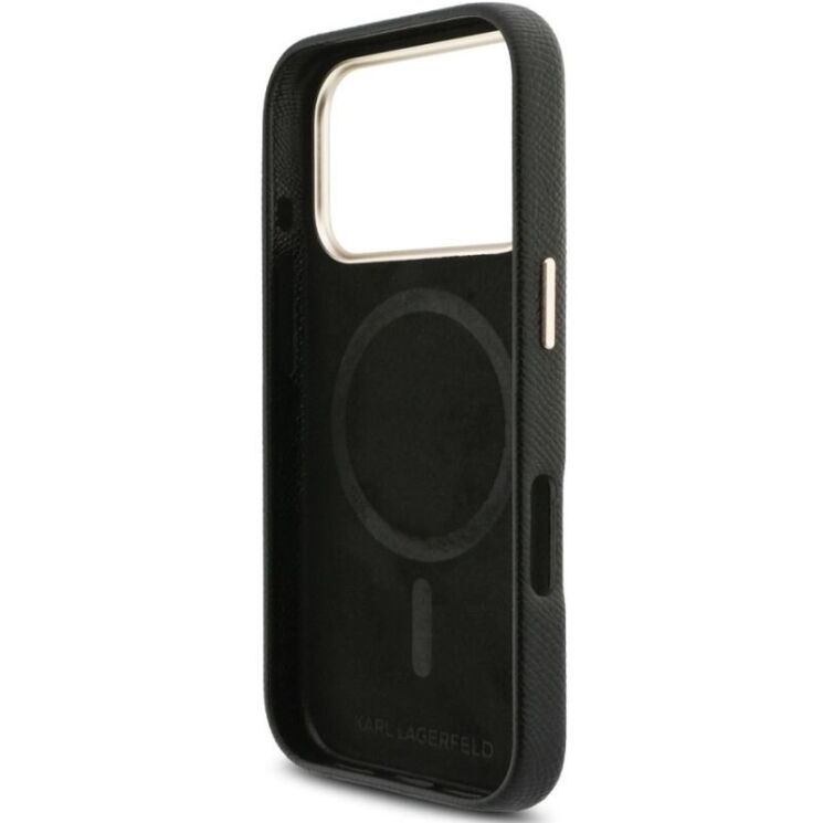Захисний чохол Karl Lagerfeld Karl Head Logo MagSafe для iPhone 17 Pro (KLHMP17L5PGFKHGK) - Black: фото 7 з 8