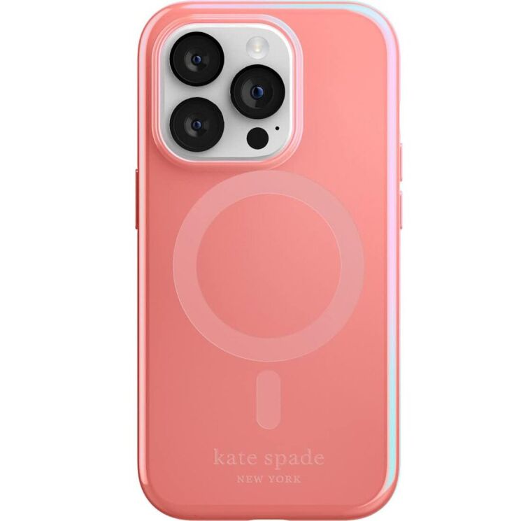 Защитный чехол Kate Spade NY Protective Hardshell Magsafe для Apple iPhone 14 Pro - Grapefruit: фото 4 из 6