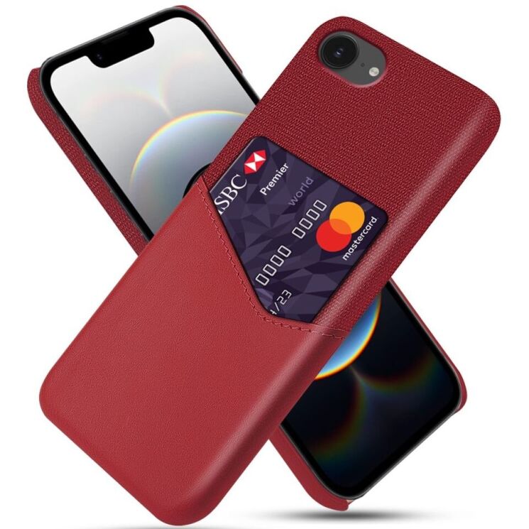 Защитный чехол KSQ Business Pocket для Apple iPhone 16e - Red: фото 1 из 4