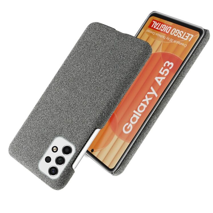Защитный чехол KSQ Cloth Style для Samsung Galaxy A53 - Grey: фото 2 из 6