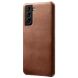 Защитный чехол KSQ Leather Cover для Samsung Galaxy S22 Plus - Brown (290306Z). Фото 1 из 4