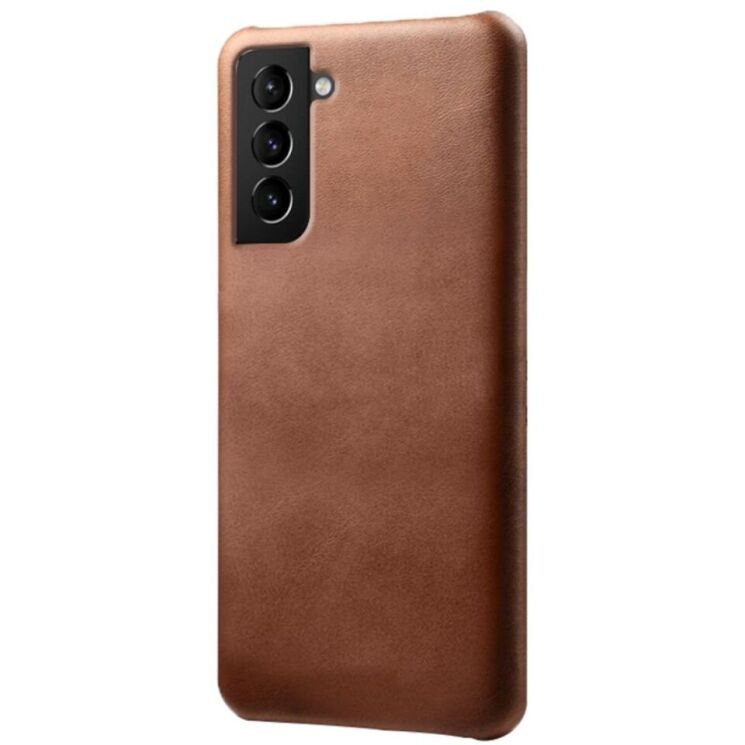 Защитный чехол KSQ Leather Cover для Samsung Galaxy S22 (S901) - Brown: фото 1 из 4