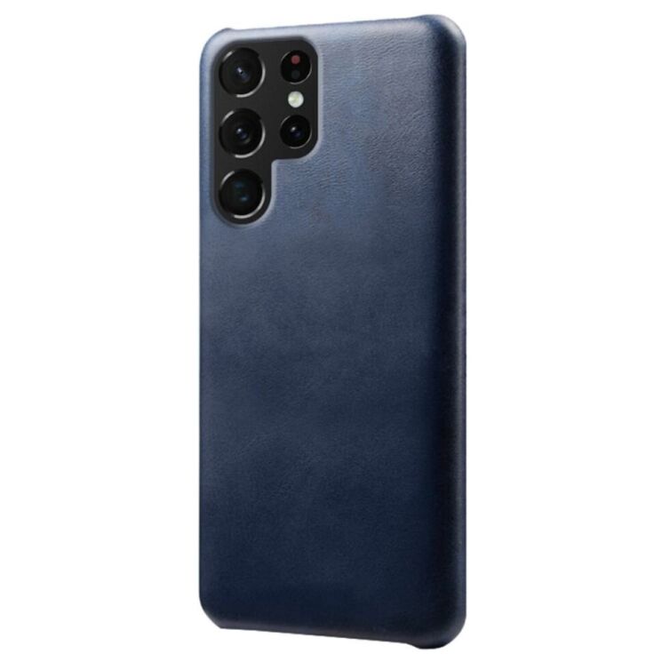 Защитный чехол KSQ Leather Cover для Samsung Galaxy S22 Ultra - Blue: фото 1 из 4