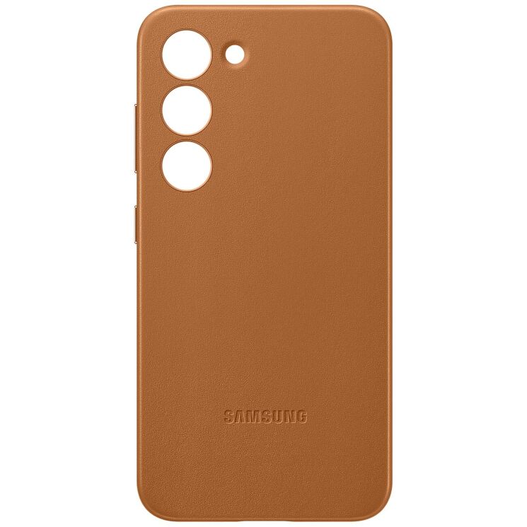 Защитный чехол Leather Case для Samsung Galaxy S23 (S911) EF-VS911LAEGRU - Camel: фото 3 из 4