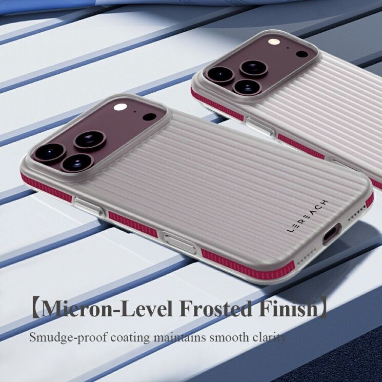 Захисний чохол LEREACH TOC Series для iPhone 18 Pro / 17 Pro - Cherry: фото 6 з 11